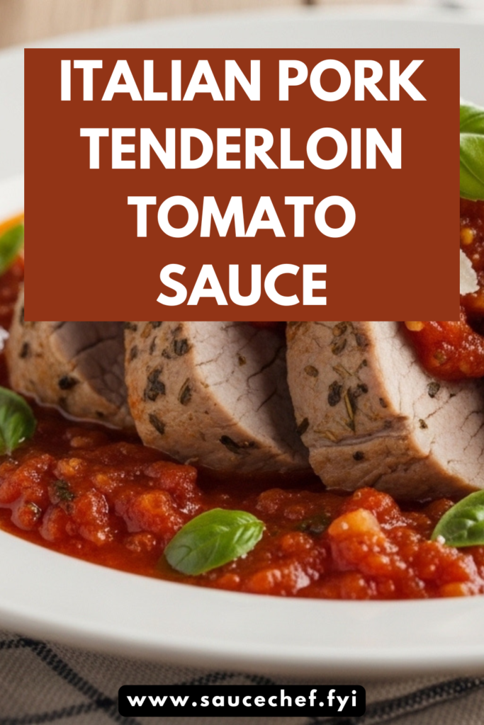 Italian Pork Tenderloin Tomato Sauce