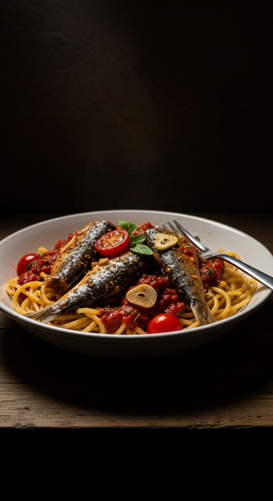Sardines in Tomato Sauce Pasta