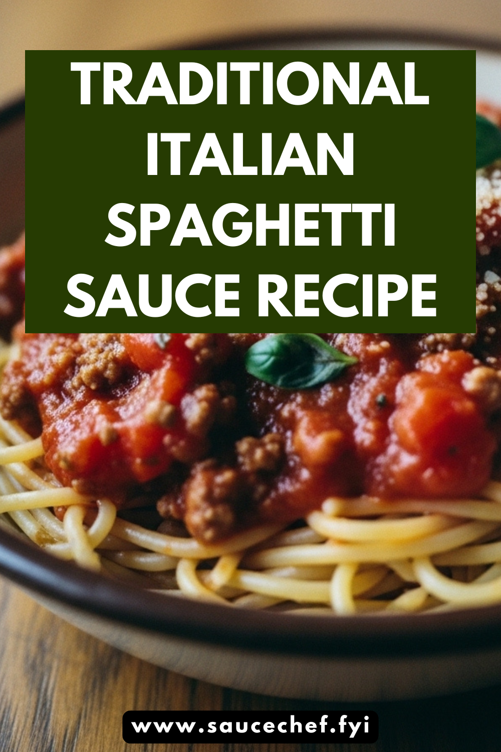 Traditional Italian Spaghetti Sauce Recipe